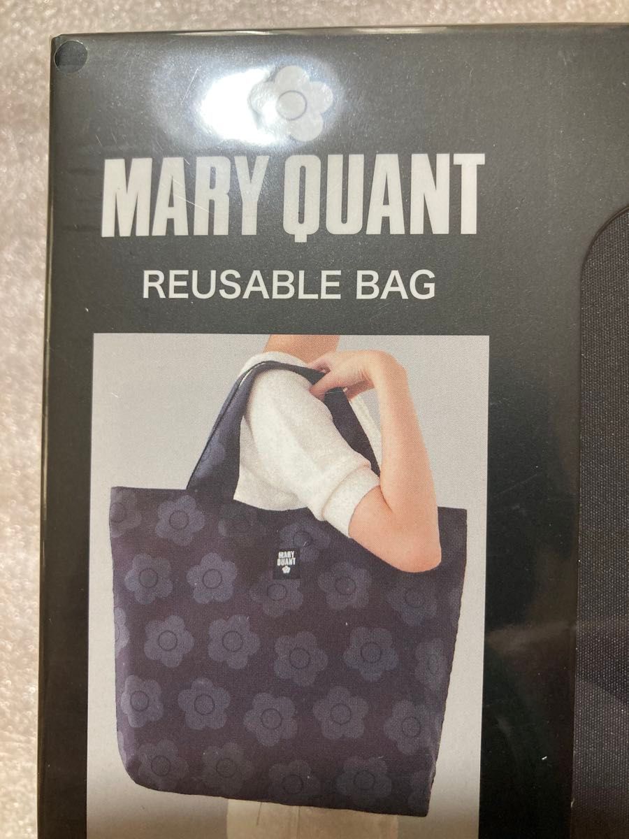 MARY QUANT マリークワント A3 MARY QUANT マリークワント エコバッグ ブラック 新品未開封 A3
