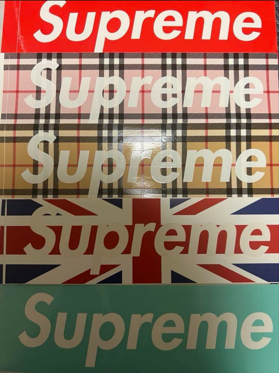 Supreme ステッカーセット ユニオンジャック バーバリー
