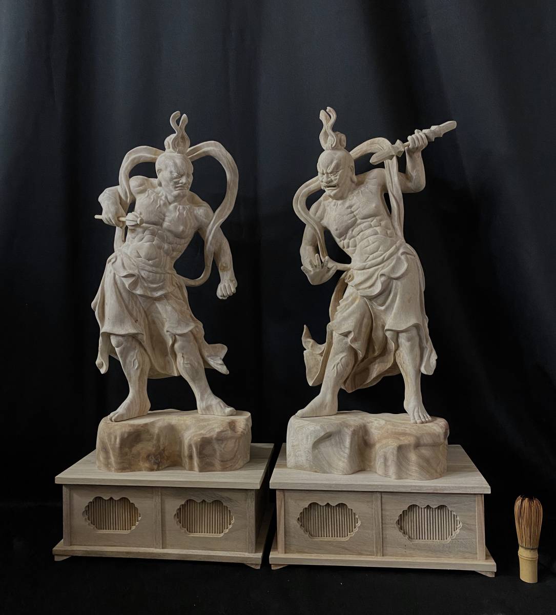 新作 特大高72cm 井波彫刻 一刀彫り 仏教工芸品 香樟材 木彫仏教 精密