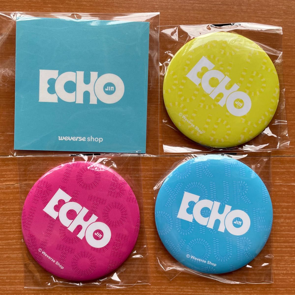 JIN ECHO ジン アルバム セット 特典 ミラー JIN ジン ECHO weverse shop 予約特典 ロゴ入りミラー 3個セット