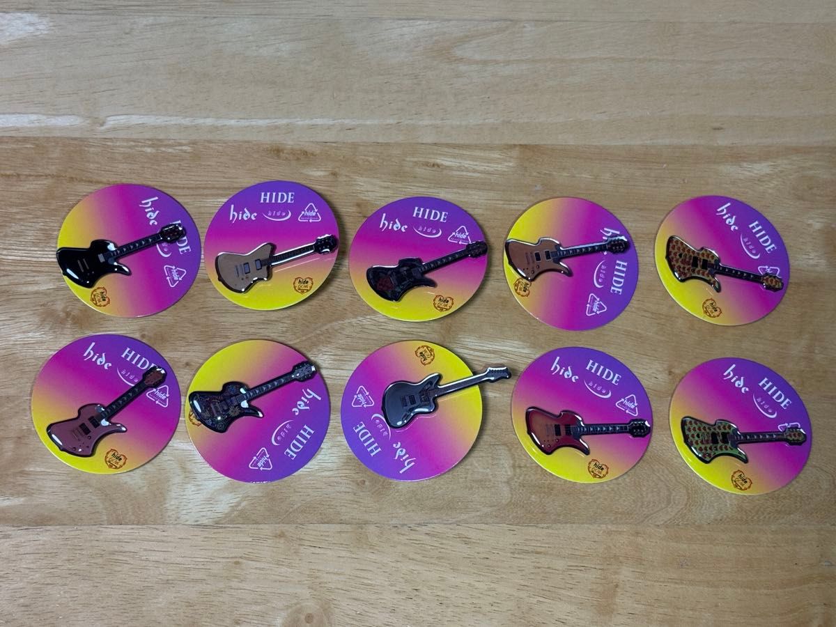 hide ピンズカプセル vol.2 ギター 10種 コンプリートセット ガチャ hide 60th ピンズカプセル vol 2 ギターコレクション ガチャ 10