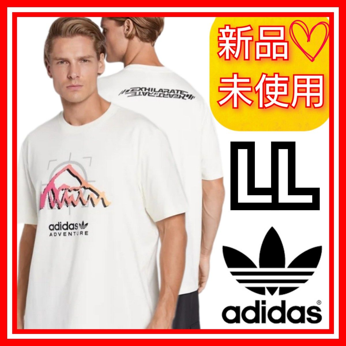 Tシャツ・カットソー adidas Originals Line T-shirt LL】アディダスオリジナルス アドベンチャー ライド 半袖 T