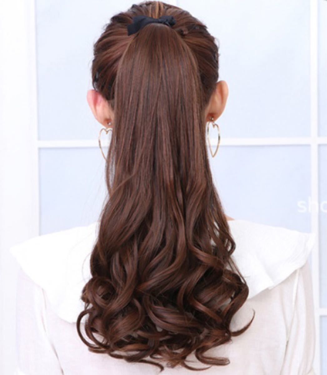 Paypayフリマ イメチェン ポニーテール ウィッグ 48cm エクステ カール ヘアアレンジ ダークブラウン ポニーテール エクステンション Paypayフリマ イメチェン ポニーテール ウィッグ 48cm エクステ カール ヘアアレンジ ダークブラウン ポニーテール エクステンション