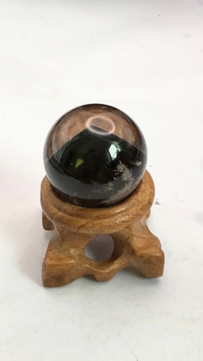 天然のグリーンフローライトのクリスタルボール 鑑賞石 天然石 水晶