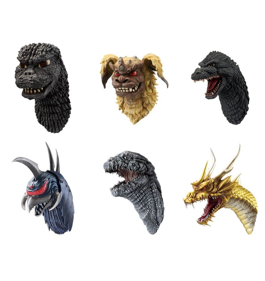 一番くじ ゴジラ モンスターヘッドマグネット 6種 コンプセット ✖️2 中袋未開封/6個セット/外箱付きダンボール配送】一番くじ