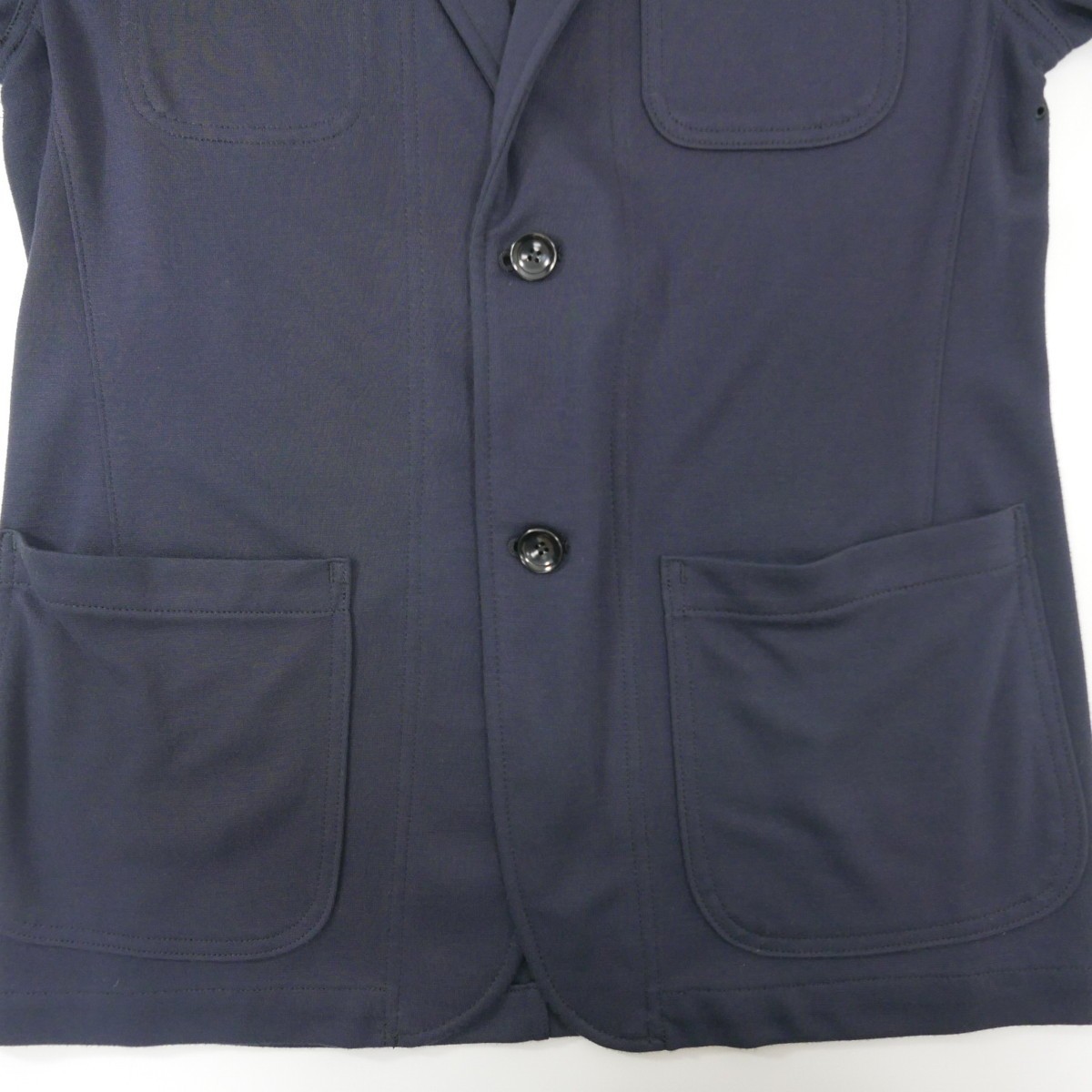 13SS SOPHNET. ソフネット SOPH ソフ STRETCH JERSEY 2 BUTTON JACKET ストレッチ ジャージー 2B テーラードジャケット NAVY M_画像6