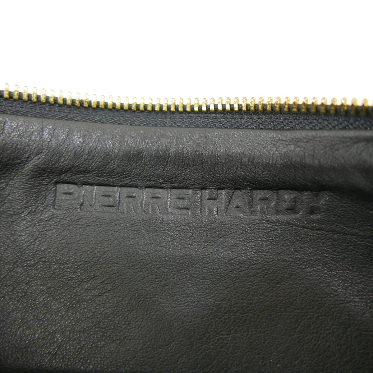 PIERRE HARDY Pierre a Rudy leather boa clutch bag BLACK