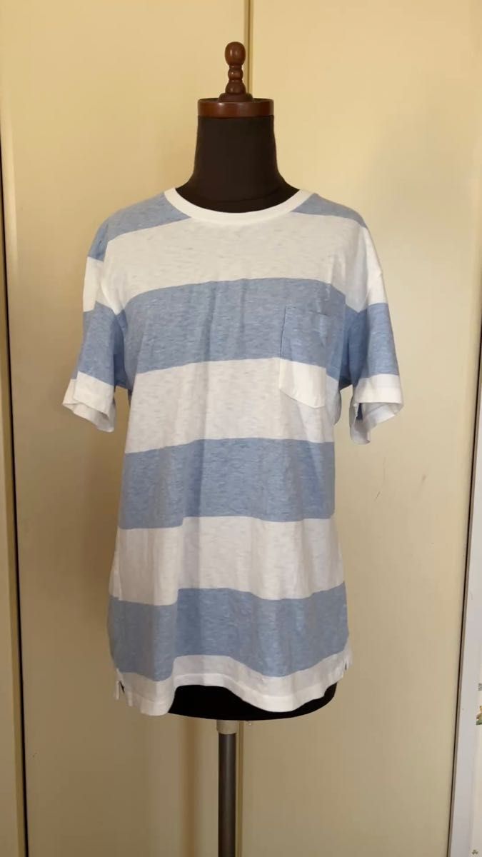 UNIQLO メンズボーダー 半袖Tシャツ M