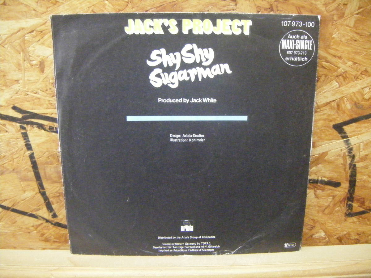 YS-318　JACK`s　PROJECT　/　Shy Shy　Sugarman　（GERMANY　7inch）_画像2