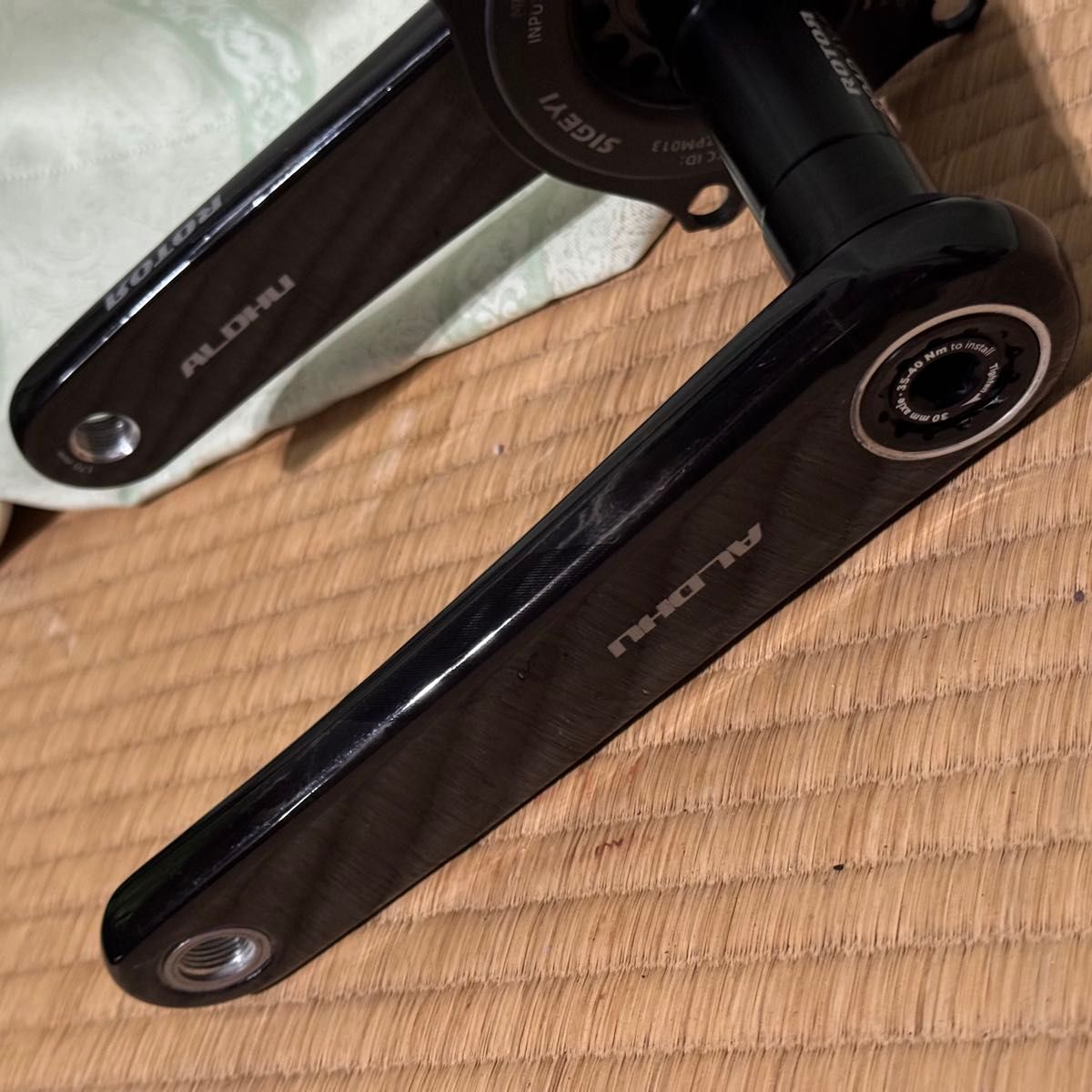 ROTOR ALDHU カーボンクランク SIGEYI パワーメーター 付き 170mm