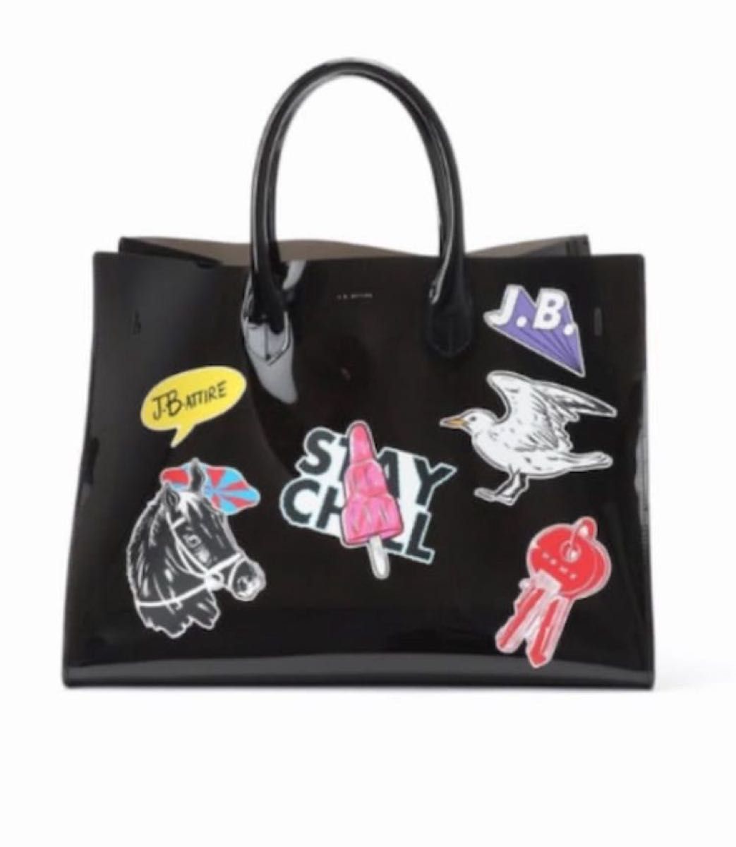 【関税込】◆Saint Laurent◆スローガン トートバッグ ブラック Saint Laurent(サンローラン)の「Saint Laurent - スローガン