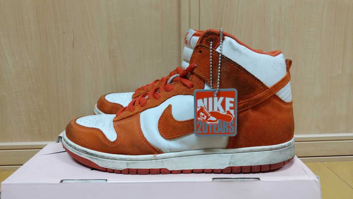 希少DUNK HIGH PRO SB 20TH SYRACUSE UNIVERSITY (305050-181)ダンクエスビーナイキシラキュースオレンジ28.5　20周年_画像1