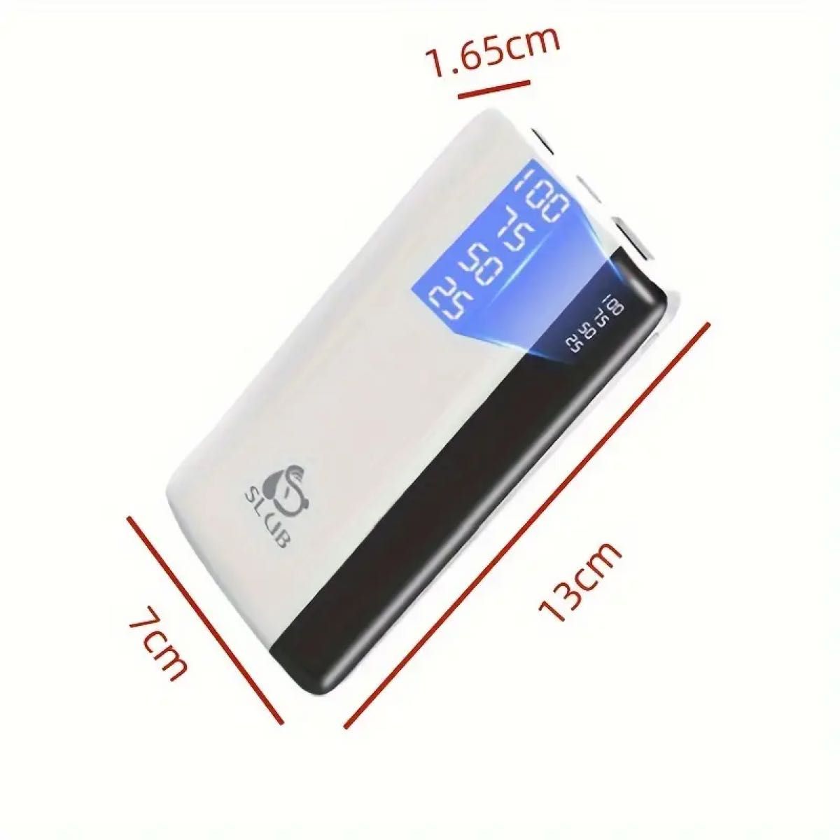 モバイルバッテリー　大容量　12000mAh　大容量 急速充電 スマホ充電器　PSE認証済み　【ブラック】