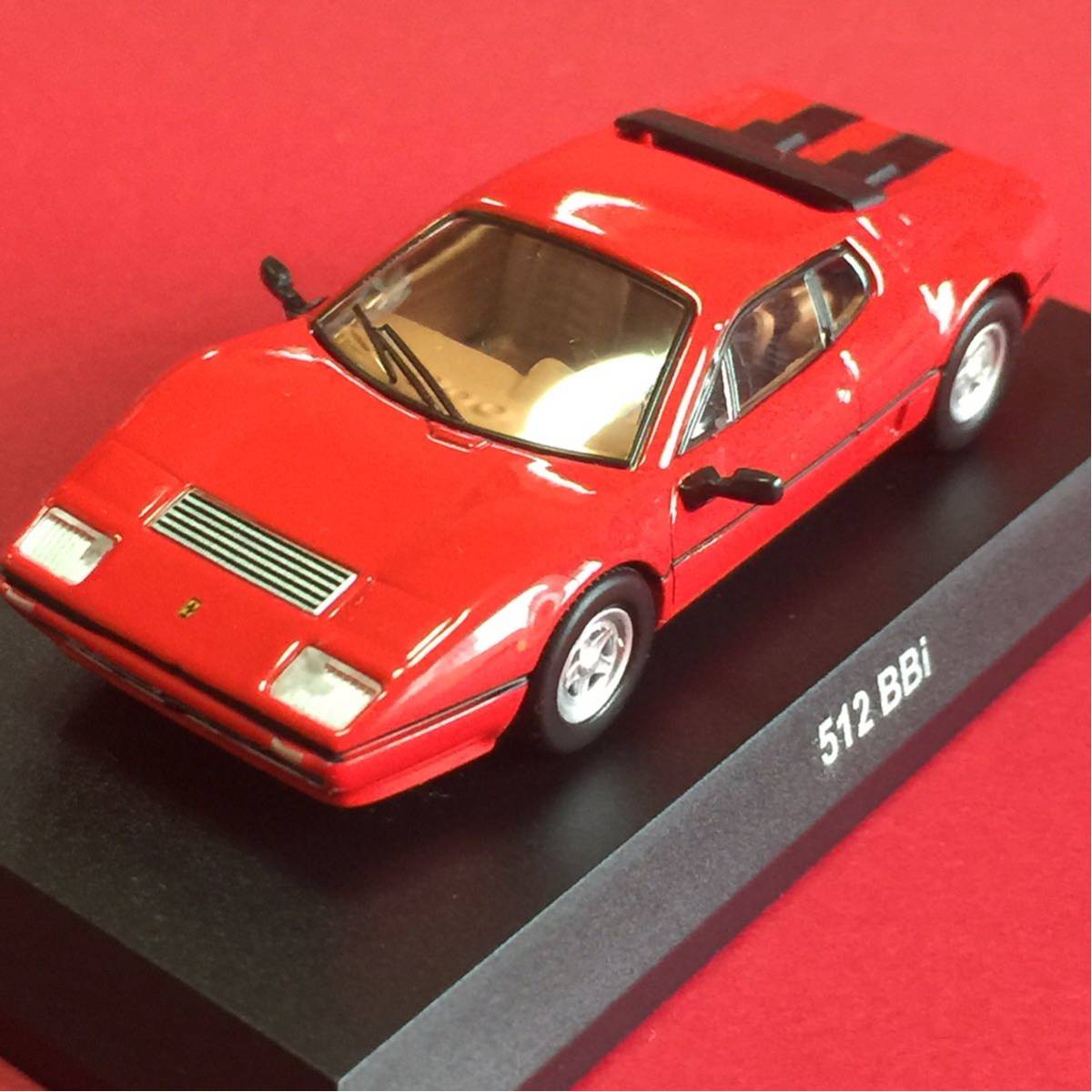 京商 1/64 Ferrari 512 BBi Red 改 内装塗装等_画像4