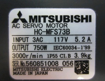 【お取り寄せ】 新品　三菱/Mitsubishi サーボモーター　6ケ月保証 【HC-MFS73B】 その他