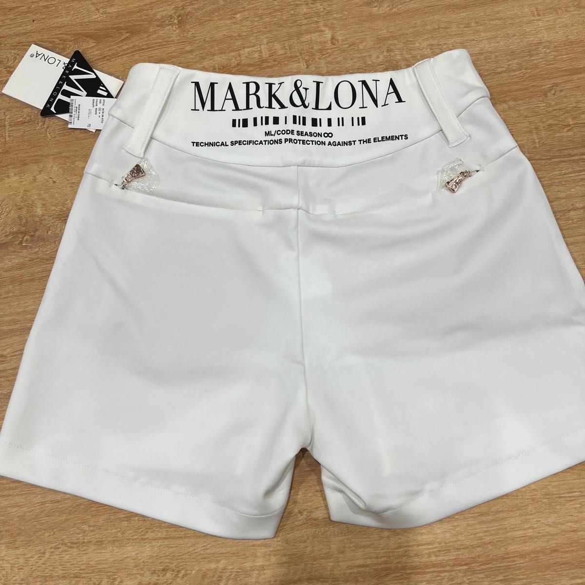 ⭐︎MARK&LONAショートパンツ ホワイト未使用 MARK&LONA ショートパンツ ホワイト 新品未使用タグ付き|Yahoo