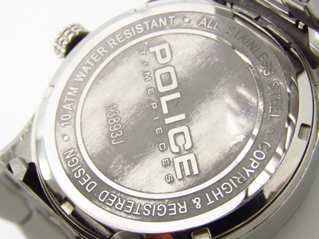 POLICE ポリス 13893J クォーツ腕時計♪AC17431_画像4