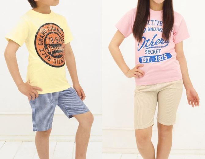 ★送料無料★【新品 未使用】子供服　キッズ　3枚セット　プリント　半袖　Tシャツ　女の子　男の子　シンプル　トップス　サイズ:110㎝