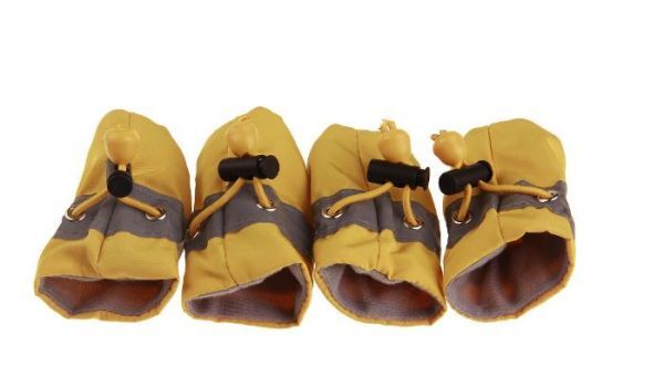  dog for rain shoes [ yellow 3 number /4cm] softly .......! injury . bad . also spring summer rainy season middle small size dog rainwear boots boots [ yellow ] yellow color 