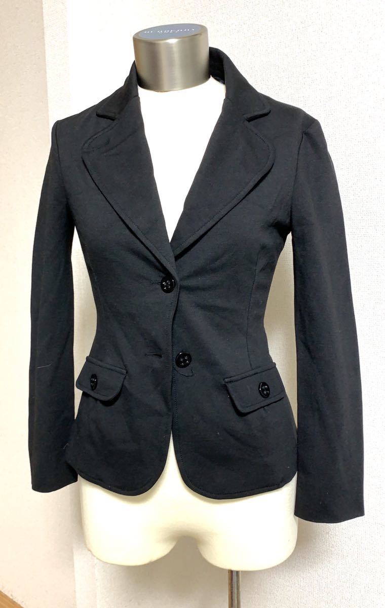  Paola Frani PF jersey - jacket 38 black Italy made 