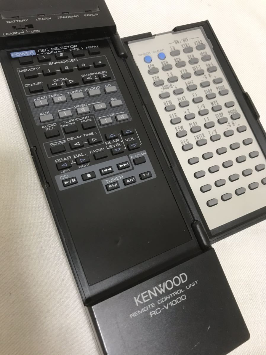 KENWOOD AVアンプ KA-V1000R用リモコン　RC-V1000 赤外線出力確認済 2511j1305_画像3
