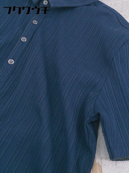 ◇ HIDEAWAYS NICOLE ハイダウェイニコル 半袖 ポロシャツ サイズ50 ネイビー メンズ_画像5