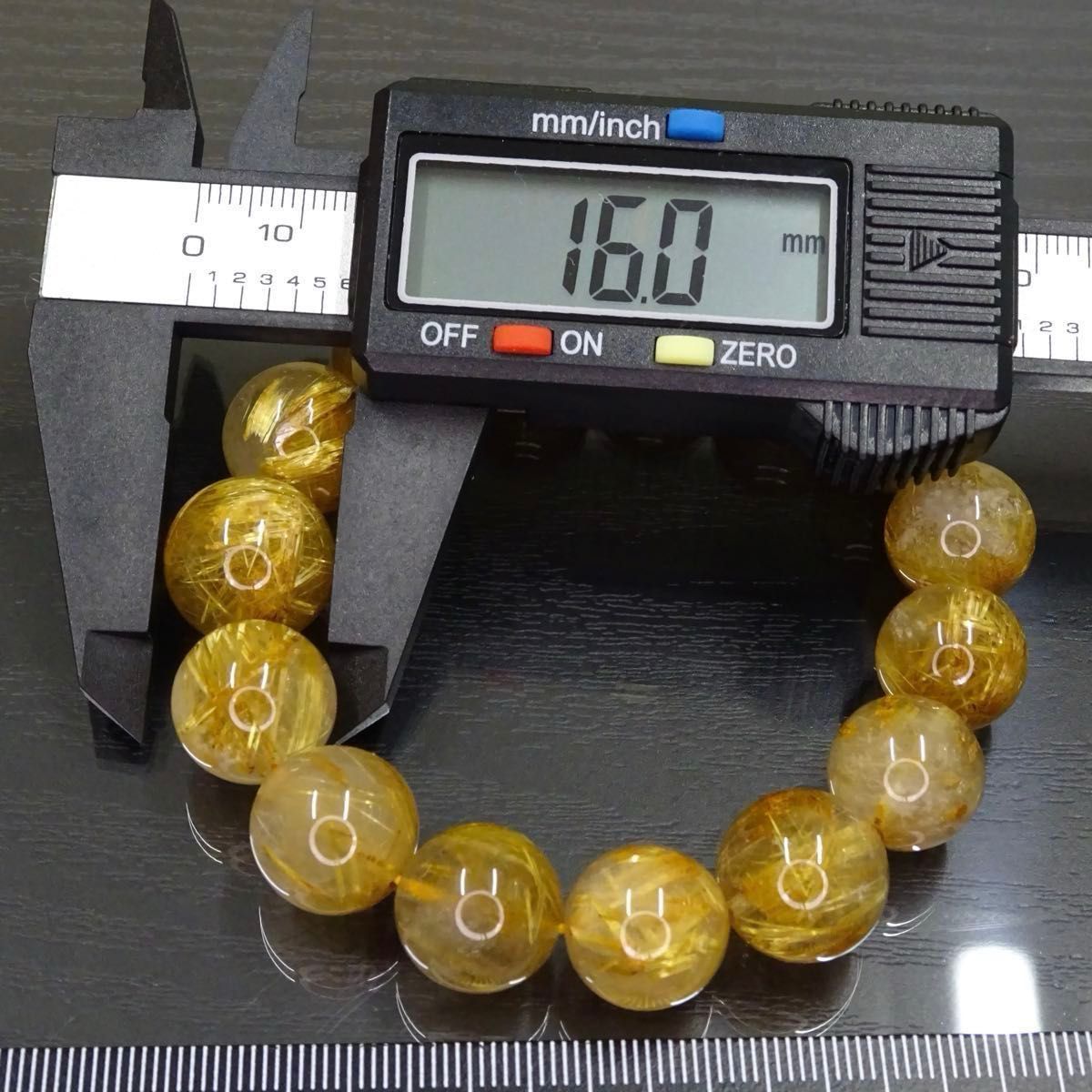 【新入荷】ゴールドタイチンルチルクォーツブレス約10㎜後半(新品未使用)金運最強 大粒 (最大約16 0mm) ゴールド タイチン ルチルクォーツ