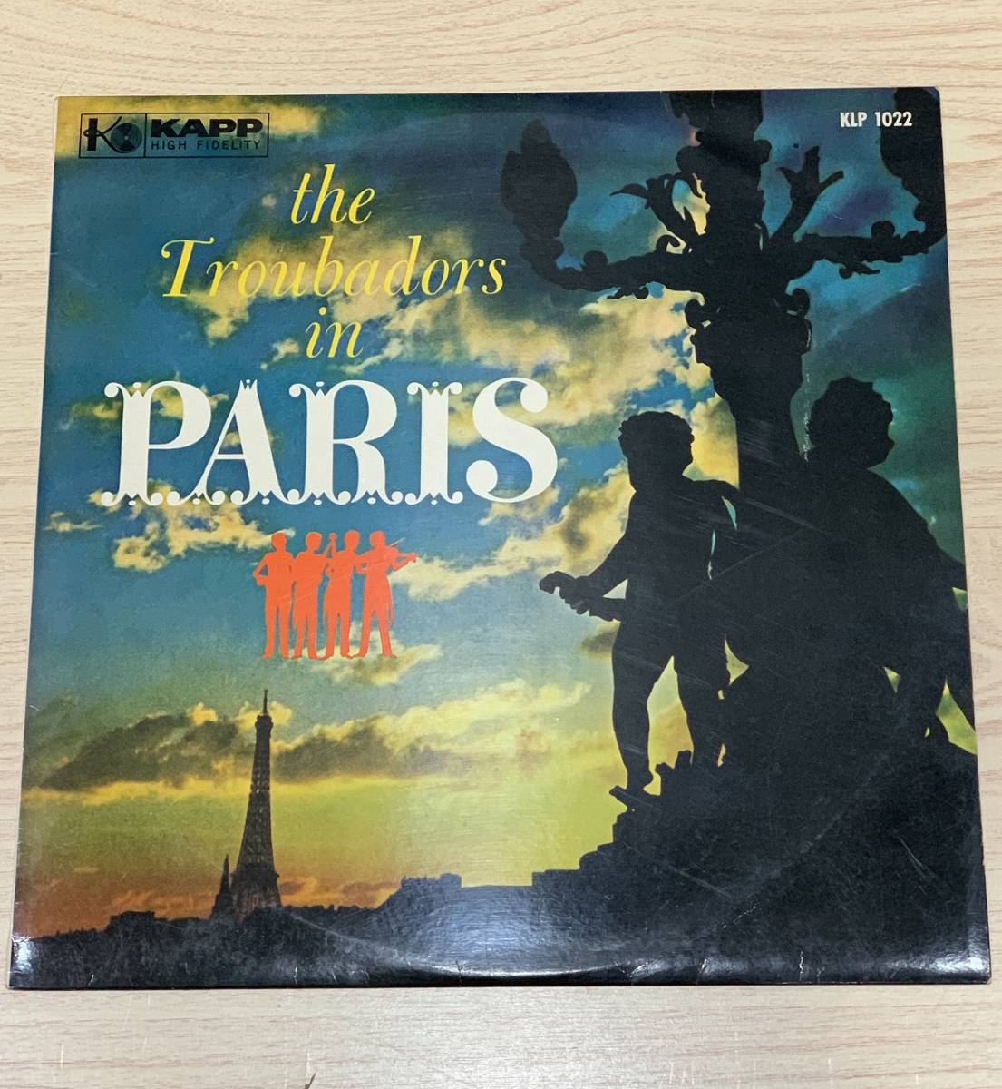 ☆105 the Troubadors in PARISトゥルーバドース、パリへ行く KLP1022 1枚 レコード同梱OK 発送サイズ80 現状品☆_画像1