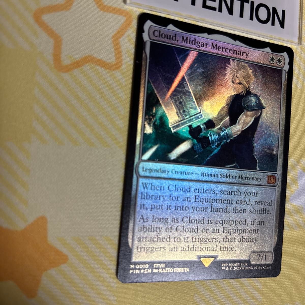ミッドガルの傭兵、クラウド ファイナルファンタジー マジック・ザ・ギャザリング MTG マジックザギャザリング 英語 FF ミッドガルの傭兵 クラウド