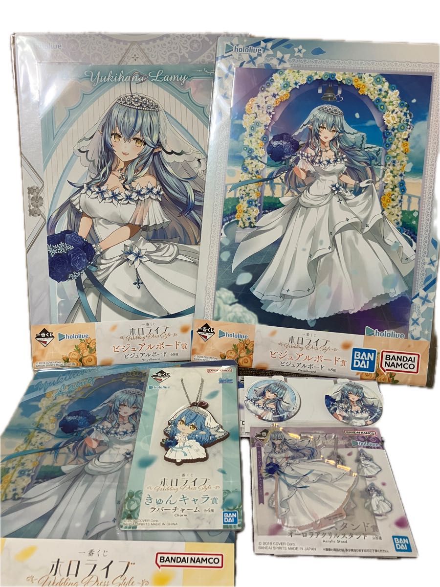 一番くじ ホロライブ フィギュア 、ビジュアルボード ♡おまけ付き 2個 一番くじ ホロライブ 雪花ラミィ フィギュア ビジュアルボード2