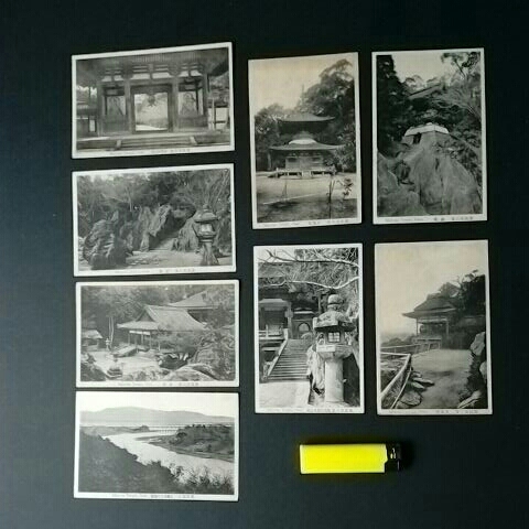 戦前絵葉書ポストカード28 神社仏閣28 近江石山寺8枚組 戦前絵葉書ポストカード28 神社仏閣28 近江石山寺8枚組