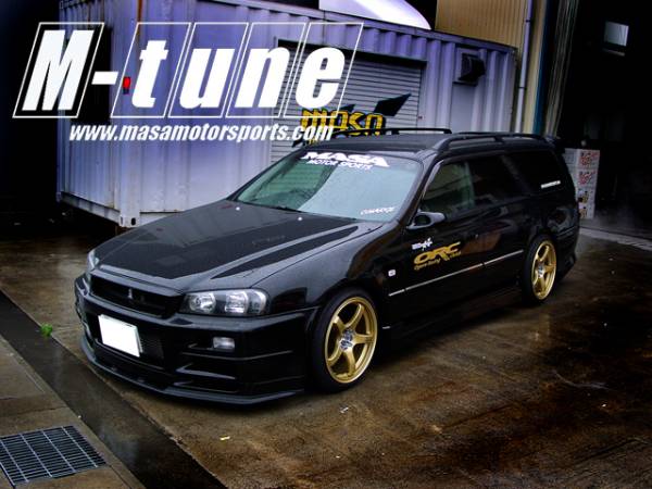 MASAステージアGT-R BNR34 スR34カイライン改造エアロパーツ MASAステージアGT-R BNR34 スR34カイライン改造エアロパーツ
