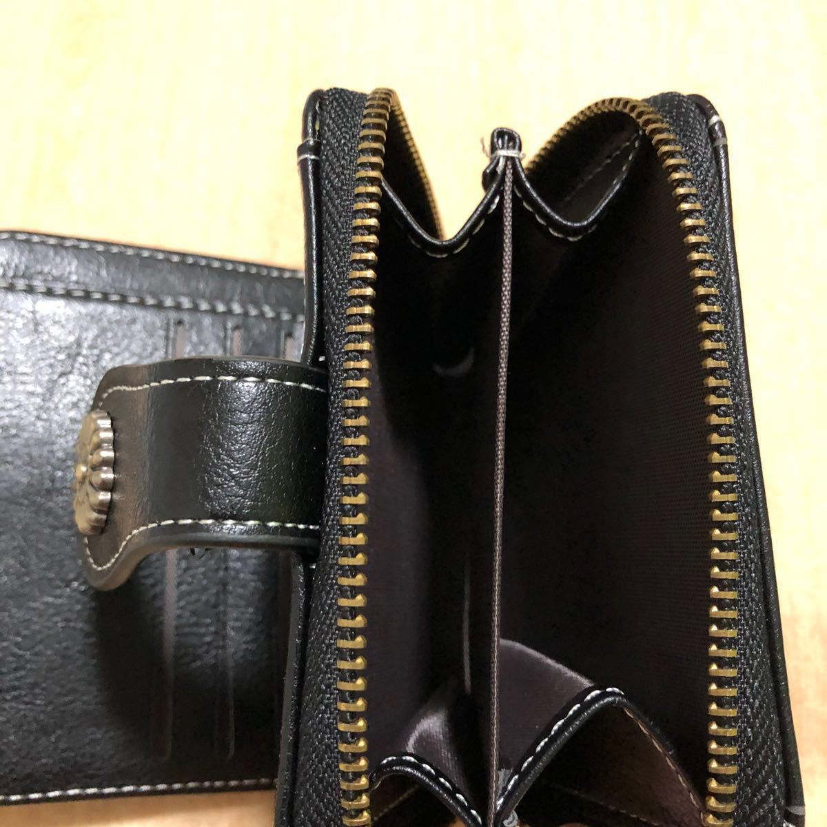 二つ折り財布　 コンパクト　財布　小銭入れ　折り財布　新品未使用