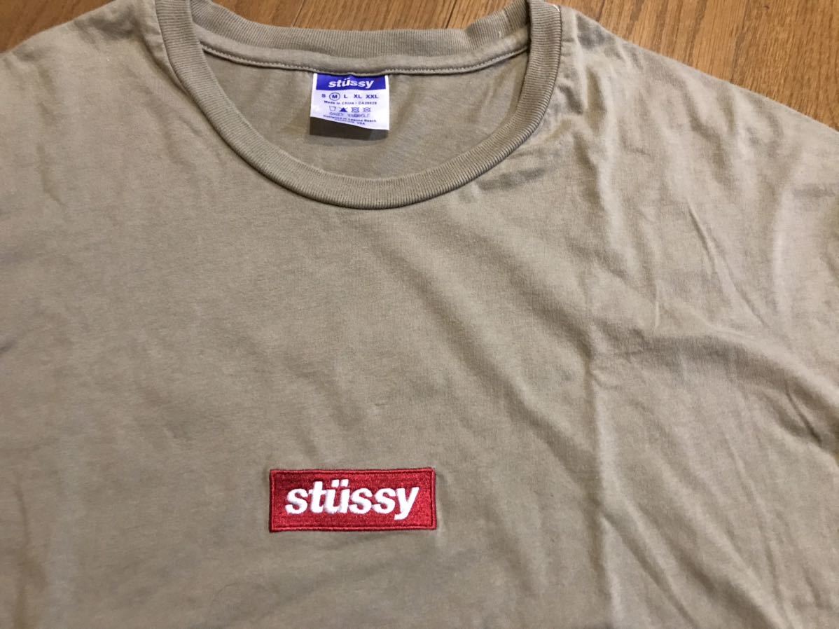 希少 stussy ステューシー ボックスロゴ Tシャツ カーキ supreme 希少 stussy ステューシー ボックスロゴ Tシャツ カーキ supreme