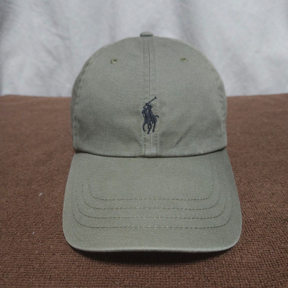 POLO ポロ キャップ ラルフローレン カーキ グリーン ポニー 古着 POLO ポロ キャップ ラルフローレン カーキ グリーン ポニー