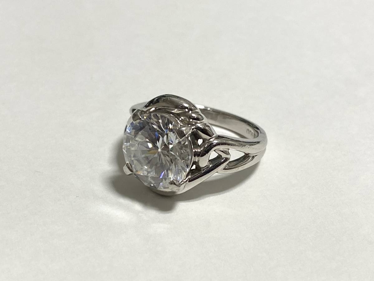 2022超人気 Pt900 プラチナリング 10号 9.3g 石10mm プラチナ