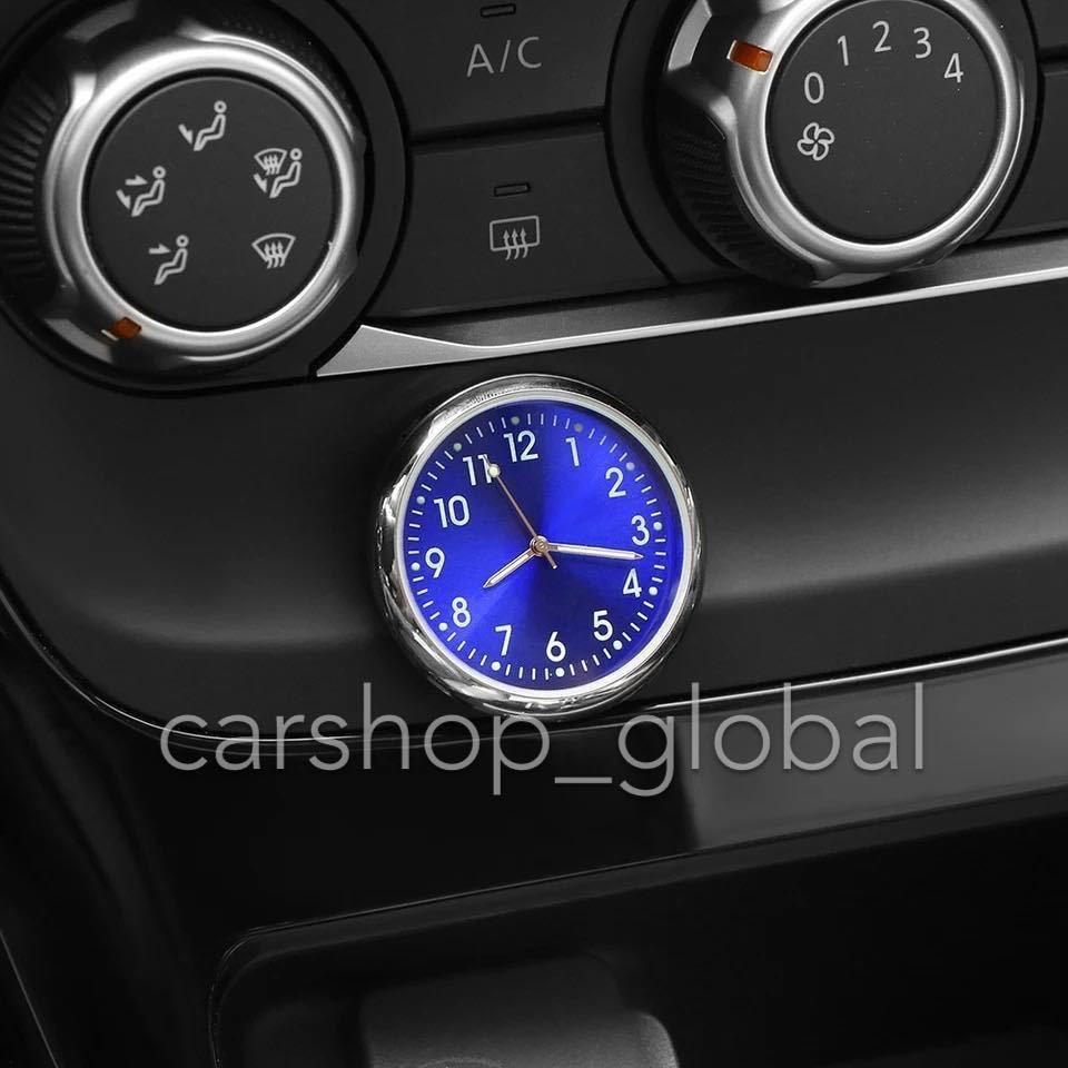 ベンツ/BMW/アウディ/VW オンボードクロック 車載時計 クオーツ ダッシュボード/パネル等 ブルー_画像2