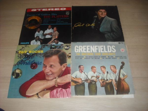 25cmレコード4枚/PAT BOONE(WHITE CHRISTMAS)+THE PLATTERS(ENCORE OF GOLDEN HITS)+PAUL ANKA'S OWN HITS+THE BROTHERS FOUR(GREENFIELDS)_画像5
