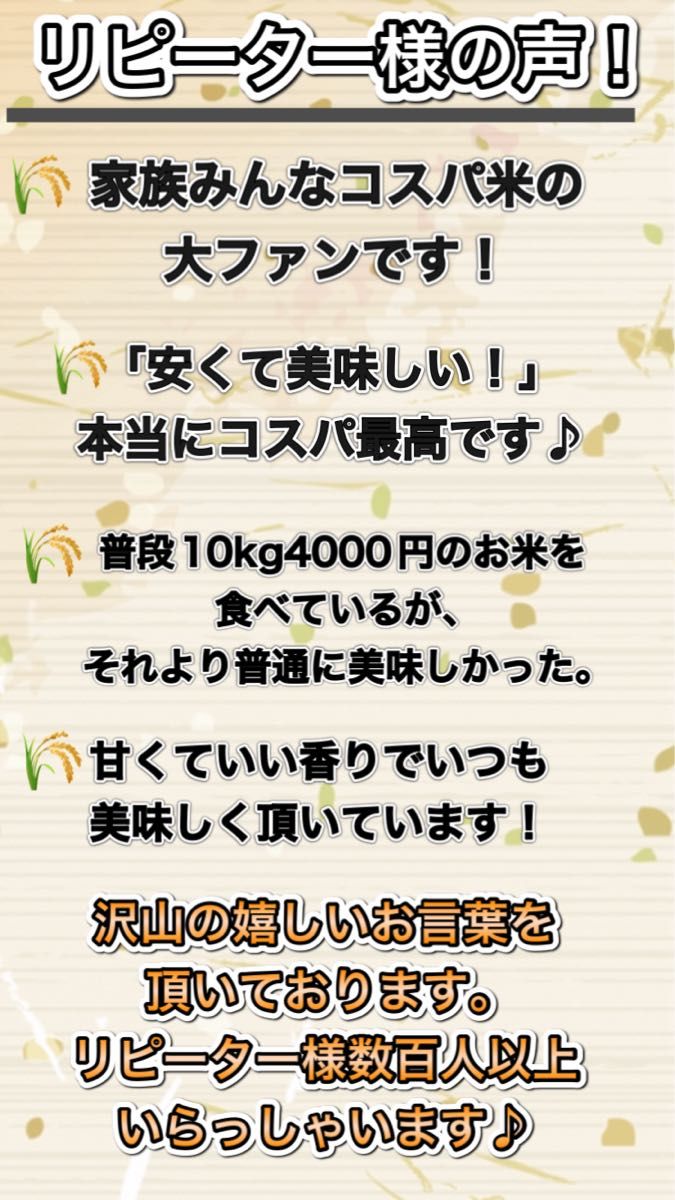 【リピーター様多数！】コスパ米20kg(5kg×4袋)お米　白米【令和6年新米入】