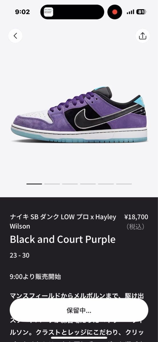 Hayley Wilson × Nike SB Dunk Low Pro 26cm 特別品付き