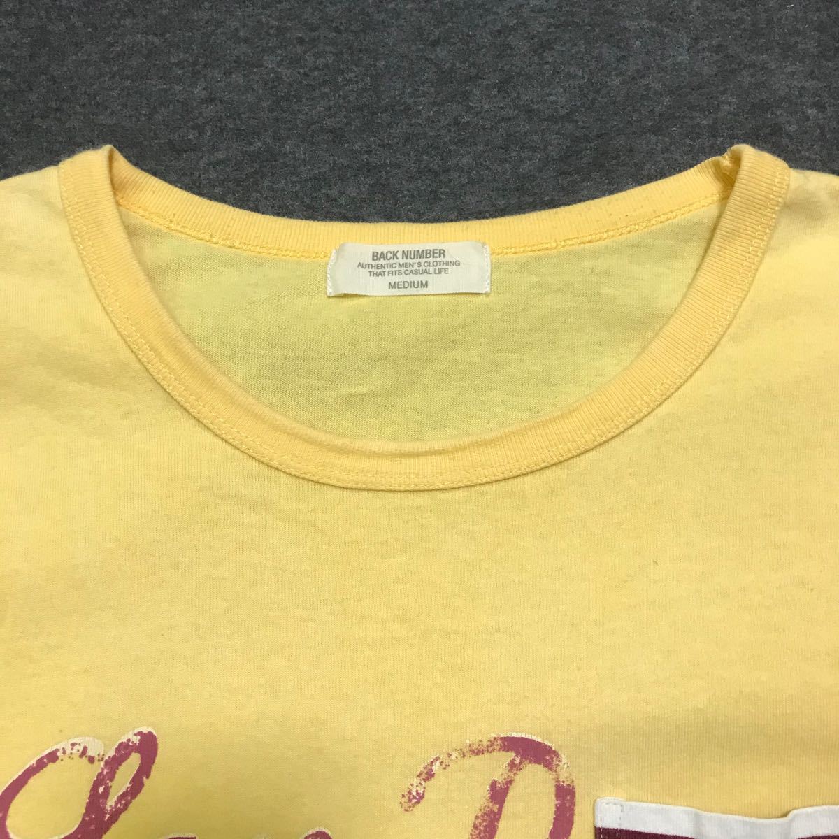 Tシャツ2枚セット　黄色ポケ付きMとオレンジS