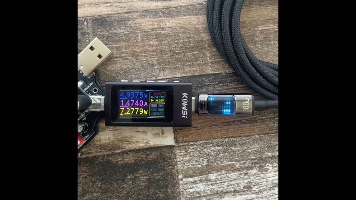 Essager 100W PDケーブル 2m イルミネーション機能付