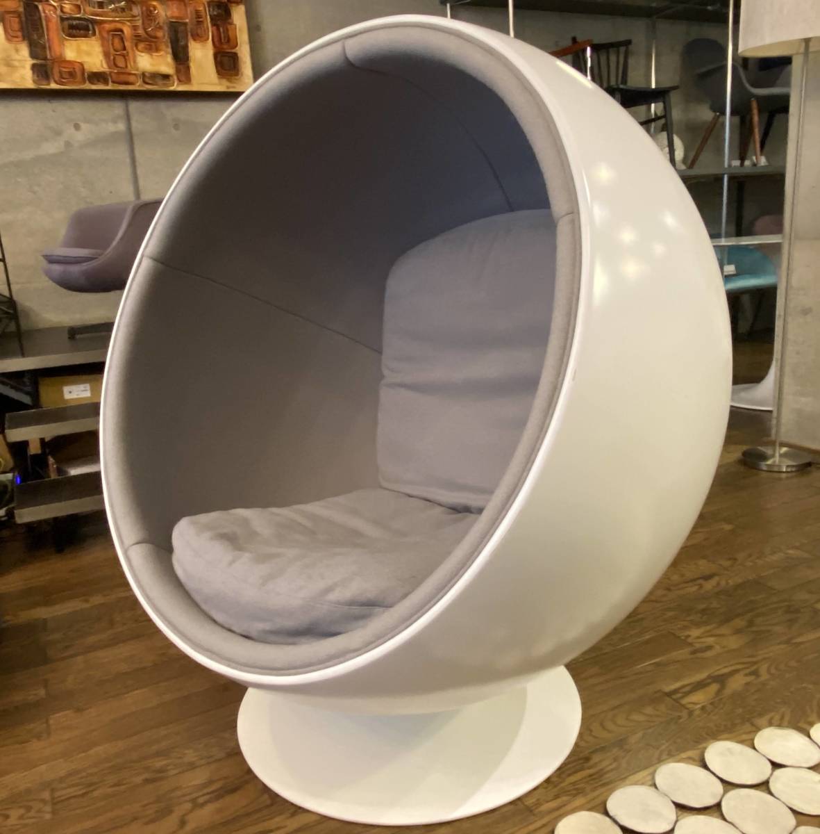 ボールチェア/ball chair(検グレー,midcentury,ミッドセンチュリー