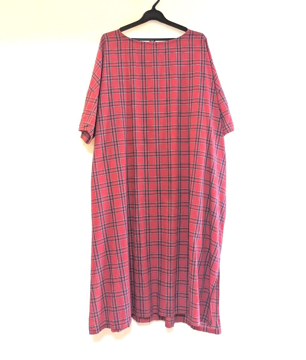 【美品】サニークラウズ ＊ はらりタータンチェックワンピース コットン100%  完売品   軽くて涼しい