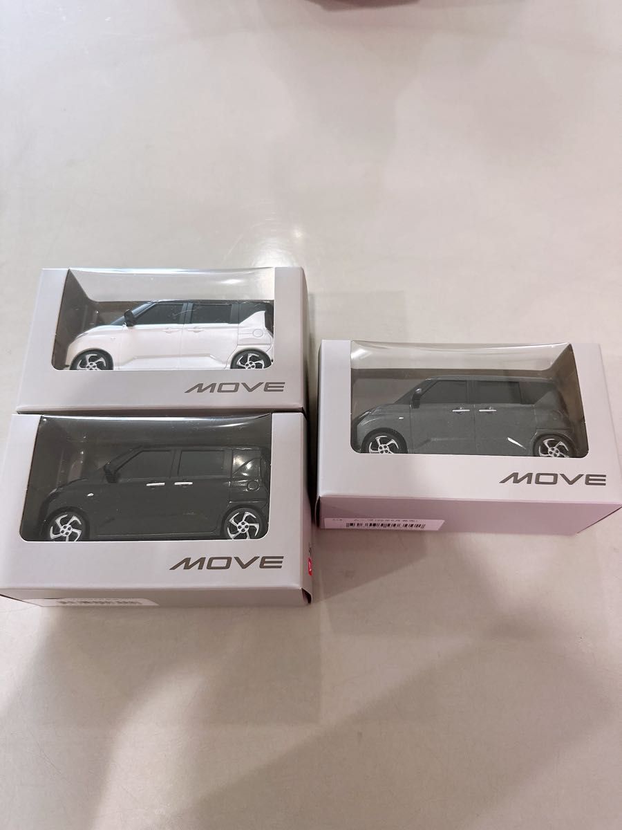 新型ムーヴ MOVE プルバックカー ミニカー 3色セット ダイハツ 新型ムーヴ MOVE プルバックカー ミニカー 3色セット