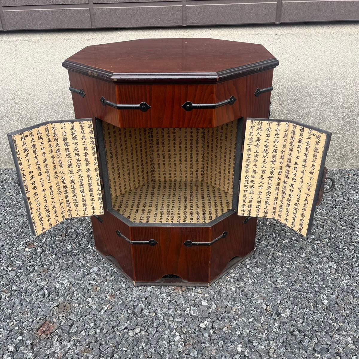 希少 アンティーク 李朝家具 八角箱 帽子入れ 収納箱 韓国美術 和箪笥 小物