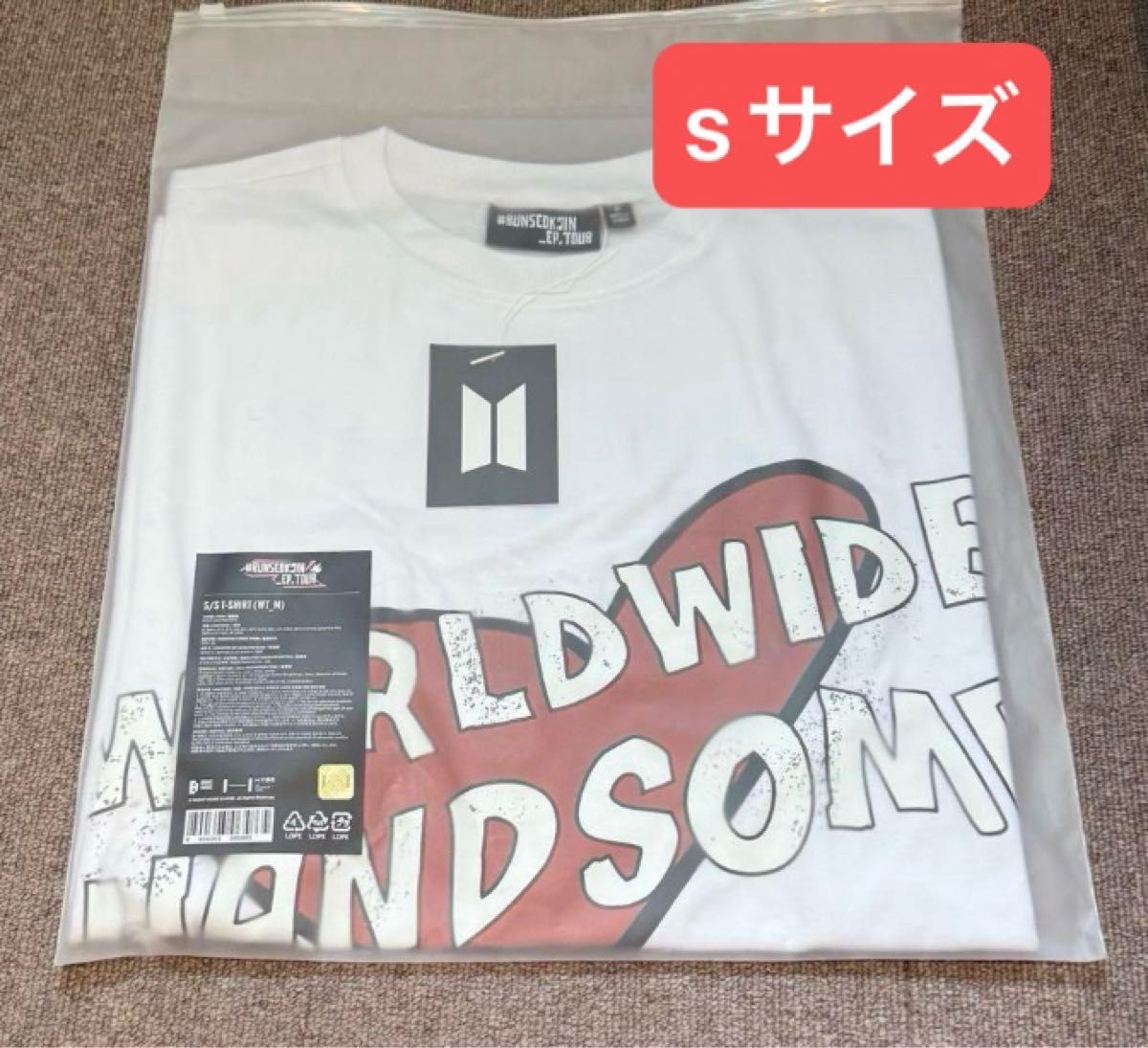 BTS RUNSEOK Jin 韓国 限定 tシャツ コヤン ジン ツアー BTS RUNSEOK Jin 韓国 限定 tシャツ コヤン ジン ツアー(BTS