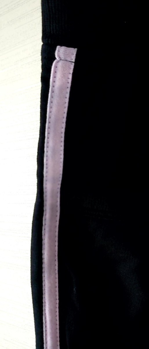ルームウェア パンツ 黒×ピンク  大きいサイズ