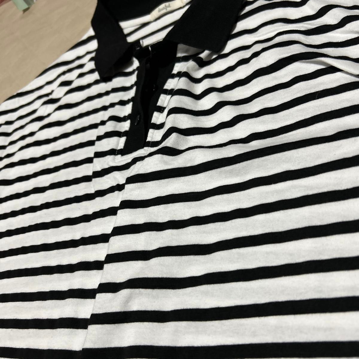 heidi ボーダー柄ポロシャツ