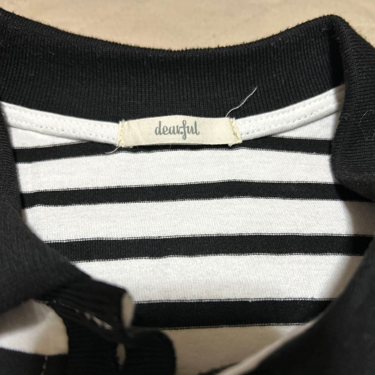 heidi ボーダー柄ポロシャツ